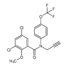 3,5-dichloro-2-methoxy-N-(prop-2-yn-1-yl)-N-(4-(trifluoromethoxy)phenyl)benzamide CAS:494208-09-2 manufacturer & supplier