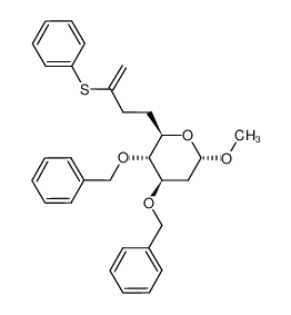 methyl (5R)-3,4-di-O-benzyl-2-deoxy-5-[3-(phenylthio)but-3-enyl]-α-D-threo-pentopyranoside CAS:494212-06-5 manufacturer & supplier