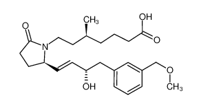 (5S)-7-((2R)-2-{(1E,3S)-3-hydroxy-4-[3-(methoxymethyl)phenyl]but-1-enyl}-5-oxopyrrolidin-1-yl)-5-methylheptanoic acid CAS:494221-65-7 manufacturer & supplier