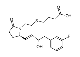 4-[(2-{(2R)-2-[(1E,3S)-3-hydroxy-4-(3-fluorophenyl)but-1-enyl]-5-oxopyrrolidin-1-yl}ethyl)sulfanyl]butanoic acid CAS:494222-29-6 manufacturer & supplier