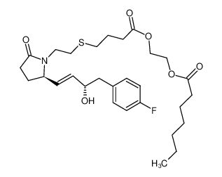 (15α,13E)-9-oxo-15-hydroxy-16-(4-fluorophenyl)-17,18,19,20-tetranor-5-thia-8-azaprost-13-enoic acid 2-heptanoyloxyethyl ester CAS:494223-22-2 manufacturer & supplier