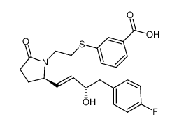 (15α,13E)-1,5-(1,3-interphenylene)-9-oxo-15-hydroxy-16-(4-fluorophenyl)-2,3,4,17,18,19,20-heptanor-5-thia-8-azaprost-13-enoic acid CAS:494223-81-3 manufacturer & supplier