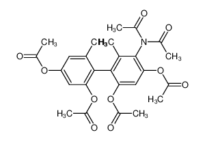 5-Diacetamino-2.4.2'.4'-tetraacetoxy-6.6'-dimethyl-biphenyl CAS:4947-13-1 manufacturer & supplier