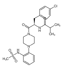 N-[(1R)-1-[(4-chlorophenyl)methyl]-2-(4-{2-[(methylsulfonyl)amino]phenyl}piperazinyl)-2-oxoethyl]-2-methylpropanamide CAS:494781-86-1 manufacturer & supplier