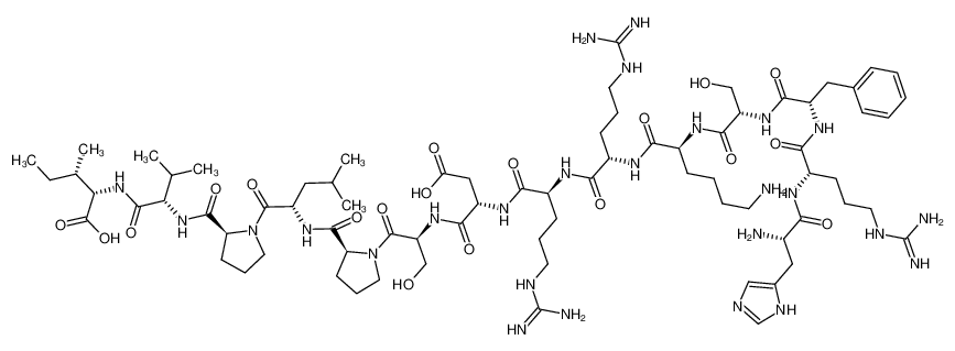 L-histidyl-L-arginyl-L-phenylalanyl-L-seryl-L-lysyl-L-arginyl-L-arginyl-L-aspartyl-L-seryl-L-prolyl-L-leucyl-L-prolyl-L-valyl-L-isoleucine CAS:494797-53-4 manufacturer & supplier