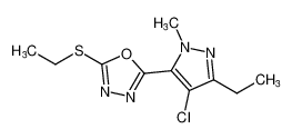 2-(4-chloro-3-ethyl-1-methyl-1H-pyrazol-5-yl)-5-(ethylthio)-1,3,4-oxadiazole CAS:494798-58-2 manufacturer & supplier