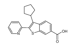 3-Cyclopentyl-2-pyridin-2-yl-benzo[b]thiophene-6-Carboxylic Acid CAS:494799-59-6 manufacturer & supplier