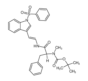 {(S)-1-[(E)-2-(1-Benzenesulfonyl-1H-indol-3-yl)-vinylcarbamoyl]-2-phenyl-ethyl}-methyl-carbamic acid tert-butyl ester CAS:494803-90-6 manufacturer & supplier