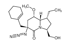 (1R,3S,6R,8S,8aS)-6-Azido-6-cyclohex-1-enylmethyl-1-ethyl-3-hydroxymethyl-8-methoxy-hexahydro-indolizin-5-one CAS:494836-45-2 manufacturer & supplier