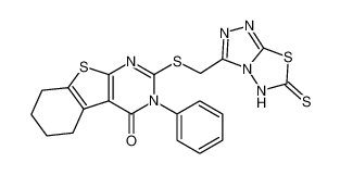 3-phenyl-2-(((6-thioxo-5,6-dihydro-[1,2,4]triazolo[3,4-b][1,3,4]thiadiazol-3-yl)methyl)thio)-5,6,7,8-tetrahydrobenzo[4,5]thieno[2,3-d]pyrimidin-4(3H)-one CAS:494838-00-5 manufacturer & supplier