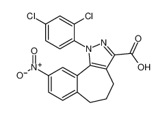 1-(2,4-dichlorophenyl)-9-nitro-1,4,5,6-tetrahydrobenzo[6,7]cyclohepta[1,2-c]pyrazole-3-carboxylic acid CAS:494844-03-0 manufacturer & supplier