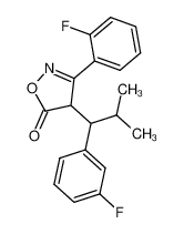 3-(2-Fluoro-phenyl)-4-[1-(3-fluoro-phenyl)-2-methyl-propyl]-4H-isoxazol-5-one CAS:494844-76-7 manufacturer & supplier