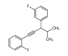 Benzene, 1-fluoro-2-[3-(3-fluorophenyl)-4-methyl-1-pentynyl]- CAS:494844-85-8 manufacturer & supplier