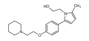 1H-Pyrrole-1-ethanol, 2-methyl-5-[4-[2-(1-piperidinyl)ethoxy]phenyl]- CAS:494850-33-8 manufacturer & supplier