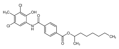 octan-2-yl 4-((3,5-dichloro-2-hydroxy-4-methylphenyl)carbamoyl)benzoate CAS:494853-16-6 manufacturer & supplier