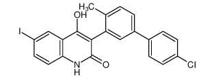 3-(4'-chloro-4-methyl-[1,1'-biphenyl]-3-yl)-4-hydroxy-6-iodoquinolin-2(1H)-one CAS:494859-43-7 manufacturer & supplier