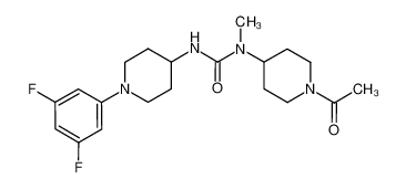 1-(1-acetylpiperidin-4-yl)-3-(1-(3,5-difluorophenyl)piperidin-4-yl)-1-methylurea CAS:494860-50-3 manufacturer & supplier