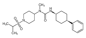 1-(1-(isopropylsulfonyl)piperidin-4-yl)-1-methyl-3-((1s,4s)-4-phenylcyclohexyl)urea CAS:494861-05-1 manufacturer & supplier