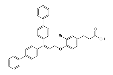 3-(3-bromo-4-((3,3-di([1,1'-biphenyl]-4-yl)allyl)oxy)phenyl)propanoic acid CAS:494866-48-7 manufacturer & supplier