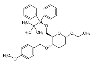 ethyl 6-O-tert-butyldiphenylsilyl-2,3-dideoxy-4-O-p-methoxybenzyl-α-D-erythro-hexopyranoside CAS:495378-98-8 manufacturer & supplier