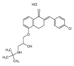 5-(3-tert-Butylamino-2-hydroxy-propoxy)-2-[1-(4-chloro-phenyl)-meth-(E)-ylidene]-3,4-dihydro-2H-naphthalen-1-one; hydrochloride CAS:49538-14-9 manufacturer & supplier