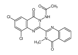 N-(6,8-dichloro-3'-methyl-4,4'-dioxo-3',4'-dihydro-[2,2'-biquinazolin]-3(4H)-yl)acetamide CAS:495388-89-1 manufacturer & supplier