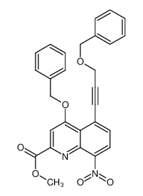 methyl 5-(3-benzyloxypropyn-1-yl)-8-nitro-4-benzyloxy-quinoline-2-carboxylate CAS:495407-58-4 manufacturer & supplier