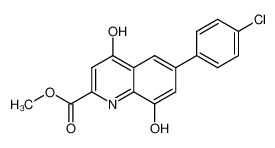 methyl 4,8-dihydroxy-6-(4-chloro-phenyl)-quinoline-2-carboxylate CAS:495408-24-7 manufacturer & supplier