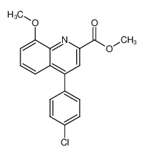 Methyl 8-methoxy-4-(4-chlorophenyl)-quinoline-2-carboxylate CAS:495408-73-6 manufacturer & supplier