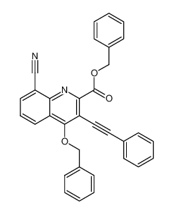 benzyl 4-benzyloxy-8-cyano-3-phenylethynyl-quinoline-2-carboxylate CAS:495409-68-2 manufacturer & supplier