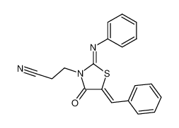 3-(5-benzylidene-4-oxo-2-phenylimino-thiazolidin-3-yl)-propionitrile CAS:49545-10-0 manufacturer & supplier