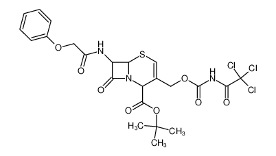 tert.Butyl-7-phenoxyacetylamino-3-(N-trichloracetyl)-carbamoyloxymethyl-2-cephem-4-carboxylat CAS:49599-25-9 manufacturer & supplier