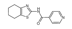 N-(4,5,6,7-tetrahydrobenzo[d]thiazol-2-yl)isonicotinamide CAS:496017-02-8 manufacturer & supplier