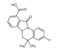 3-fluoro-5,5-dimethyl-11-oxo-5,6,6a,11-tetrahydroisoindolo[2,1-a]quinoline-10-carboxylic acid CAS:496018-44-1 manufacturer & supplier