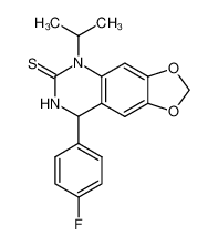 8-(4-Fluoro-phenyl)-5-isopropyl-7,8-dihydro-5H-[1,3]dioxolo[4,5-g]quinazoline-6-thione CAS:49604-56-0 manufacturer & supplier