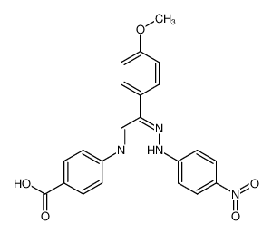 4-(((Z)-2-(4-methoxyphenyl)-2-(2-(4-nitrophenyl)hydrazineylidene)ethylidene)amino)benzoic acid CAS:49605-90-5 manufacturer & supplier