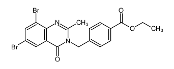 4-(6,8-Dibromo-2-methyl-4-oxo-4H-quinazolin-3-ylmethyl)-benzoic acid ethyl ester CAS:496050-72-7 manufacturer & supplier