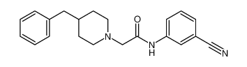 1-Piperidineacetamide, N-(3-cyanophenyl)-4-(phenylmethyl)- CAS:496056-99-6 manufacturer & supplier