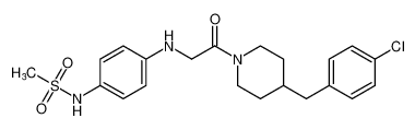 N-(4-((2-(4-(4-chlorobenzyl)piperidin-1-yl)-2-oxoethyl)amino)phenyl)methanesulfonamide CAS:496057-96-6 manufacturer & supplier