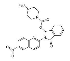 4-methyl-piperazine-1-carboxylic acid 2-(6-nitro-quinolin-2-yl)-3-oxo-1,3-dihydro-isoindol-1-yl ester CAS:49608-93-7 manufacturer & supplier