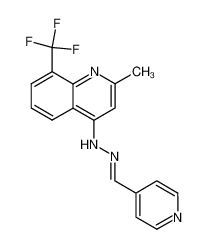 N-(2-Methyl-8-trifluoromethyl-quinolin-4-yl)-N'-[1-pyridin-4-yl-meth-(E)-ylidene]-hydrazine CAS:49611-43-0 manufacturer & supplier