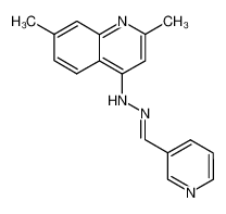 N-(2,7-Dimethyl-quinolin-4-yl)-N'-[1-pyridin-3-yl-meth-(E)-ylidene]-hydrazine CAS:49611-66-7 manufacturer & supplier