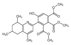 5-hydroxy-4-(4,6,8-trimethyl-5,6,7,8-tetrahydro-quinolin-2-yl)-benzene-1,2,3-tricarboxylic acid trimethyl ester CAS:49616-93-5 manufacturer & supplier