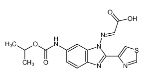 (6-isopropoxycarbonylamino-2-thiazol-4-yl-benzoimidazol-1-ylimino)-acetic acid CAS:49628-64-0 manufacturer & supplier