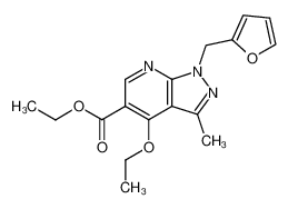 4-ethoxy-1-furfuryl-3-methyl-1H-pyrazolo[3,4-b]pyridine-5-carboxylic acid ethyl ester CAS:49629-45-0 manufacturer & supplier