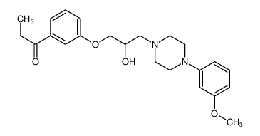 1-[3-[2-hydroxy-3-[4-(3-methoxyphenyl)piperazin-1-yl]propoxy]phenyl]propan-1-one CAS:49646-27-7 manufacturer & supplier