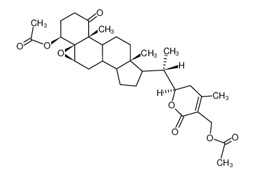 Acetic acid (4S,5S,6R,10R,13S)-17-[(S)-1-((R)-5-acetoxymethyl-4-methyl-6-oxo-3,6-dihydro-2H-pyran-2-yl)-ethyl]-10,13-dimethyl-1-oxo-hexadecahydro-20-oxa-cyclopropa[5,6]cyclopenta[a]phenanthren-4-yl ester CAS:4965-37-1 manufacturer & supplier