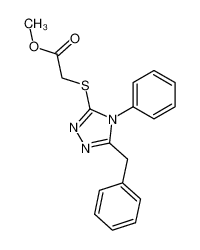 (5-benzyl-4-phenyl-4H-[1,2,4]triazol-3-ylsulfanyl)-acetic acid methyl ester CAS:49656-89-5 manufacturer & supplier