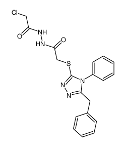 (5-benzyl-4-phenyl-4H-[1,2,4]triazol-3-ylsulfanyl)-acetic acid N'-chloroacetyl-hydrazide CAS:49656-95-3 manufacturer & supplier