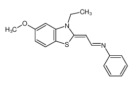 N-[(E)-2-((Z)-3-ethyl-5-methoxy-3H-benzothiazol-2-ylidene)-ethylidene]-aniline CAS:49659-21-4 manufacturer & supplier